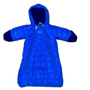 Eddie Bauer Blue Baby Butting Snowsuit 3-6M